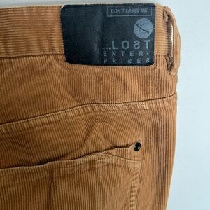 LOST Men's Corduroy Pants Slacks Tan Brown 36 SAME DAY SHIPPING B4 3pm PST